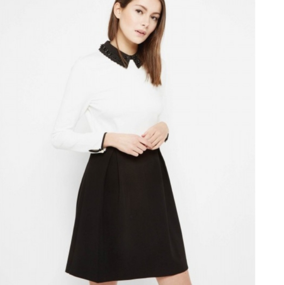 Ted Baker London Lailah Beaded Collar Dress